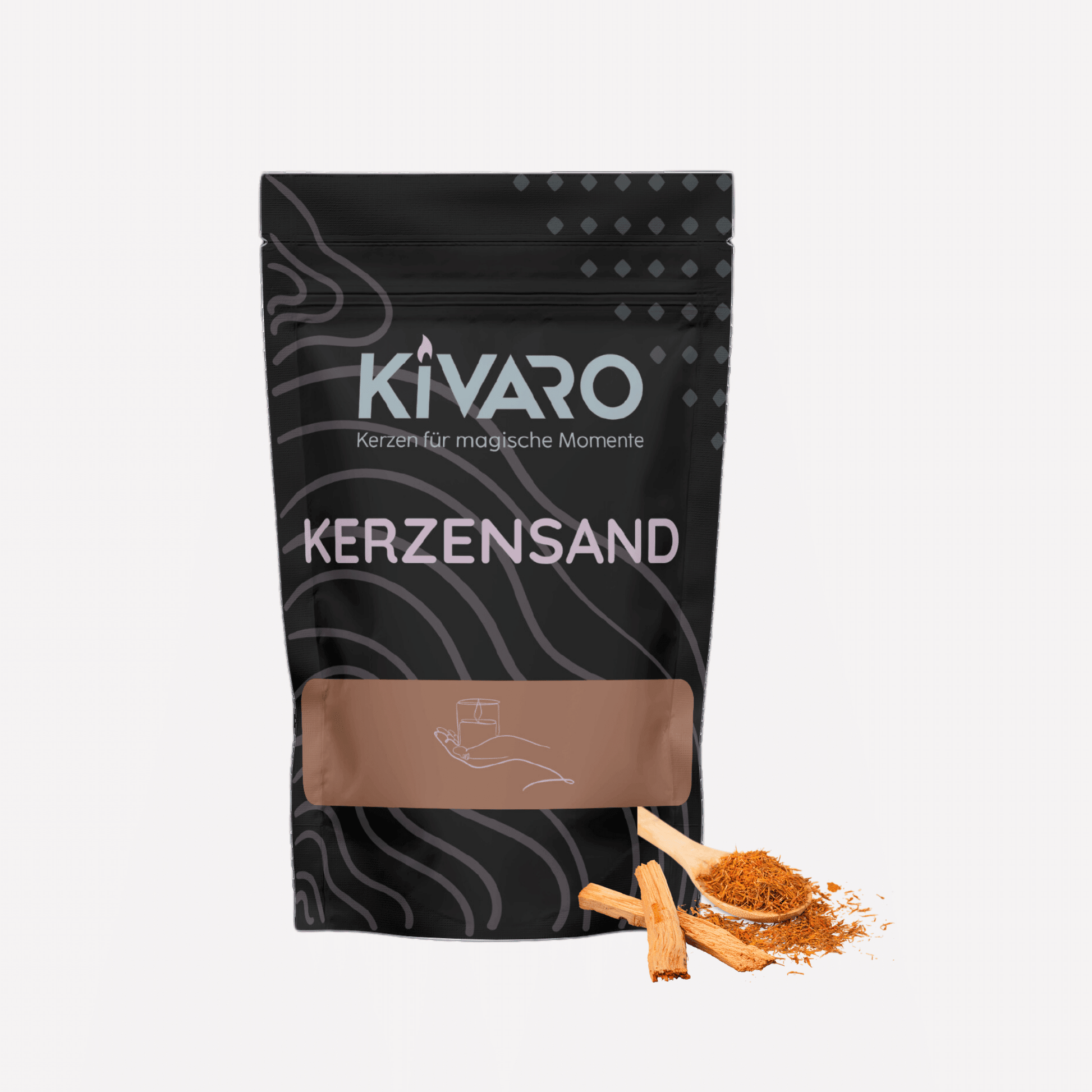 Kerzensand mit Duftaroma - Sandelholz - Kivaro.ch